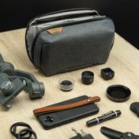 Peak Design Tech Pouch Charcoal Organizer-tas voor smartphones, kabels etc. (donkergrijs), zwart, M - MEDIUM, Travel Line is een volledig aanpasbaar systeem - thumbnail
