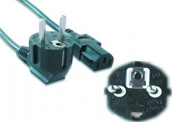 Netsnoer (C13) VDE 1.8 meter Zwart