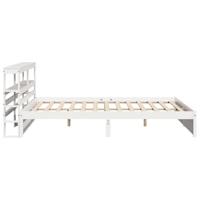 Bedframe met hoofdeinde zonder matras 180x200 cm wit - thumbnail