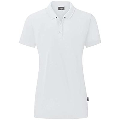 JAKO C6320D Polo Organic Dames - Wit - 44