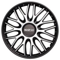 4-Delige Sparco Wieldoppenset Roma 15-inch zilver/zwart SP1596SVBK - thumbnail