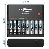 Ansmann Powerline 8 Batterijlader NiCd, NiMH AAA (potlood), AA (penlite) - thumbnail