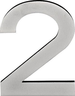 Formani Square LSQHN250 huisnummer - mat RVS