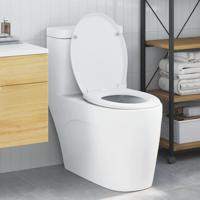 VidaXL Toiletzitting wit 47 x 37 x 4 cm duroplast - thumbnail