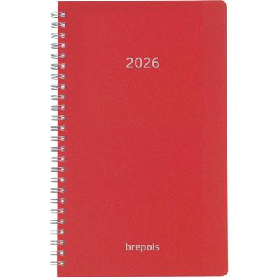Brepols agenda Breform Polyprop 6-talig, rood, 2026