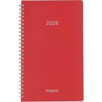 Brepols agenda Breform Polyprop 6-talig, rood, 2026 - thumbnail