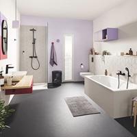 Grohe QuickFix Start S-size wastafelkraan met koude start en push-open waste mat zwart - thumbnail