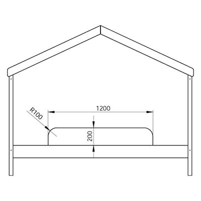 Vipack uitvalbeveiliging Amori - wit - 120 cm