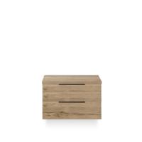 Seville Badmeubelset 80 cm - Wastafel Blad Natuur Eiken Edge greep - thumbnail