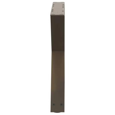 Salontafelpoten 2 st 60x(42-43,3) cm staal naturel Salontafelpoten 2 st 60x(42-43,3) cm staal naturel