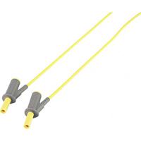 VOLTCRAFT MSB-501 Veiligheidsmeetsnoer Banaanstekker 4 mm Banaanstekker 4 mm 2.00 m Geel 1 stuk(s) - thumbnail