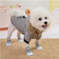 Winter Hondenkleding Lichtgewicht Hondenjas Katoenen Jas Voor Kleine Honden Buitenhuisdieren Katten Puppy Kleding Met Capuchon Bij Koud Weer (B XS) - thumbnail