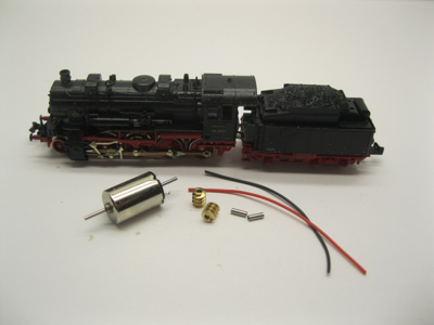 micromotor NF040G motor ombouwset voor fleischmann BR 56, K.P.E.V. G8.2 micromotor NF040G motor ombouwset voor fleischmann BR 56, K.P.E.V. G8.2