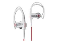 Monster PowerBeats Sport Headphones - Koptelefoon - inwendig - bevestiging over het oor - wit - thumbnail