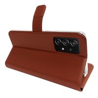 Valenta Book Case Gel Skin Samsung Galaxy A72 4G Brown - thumbnail