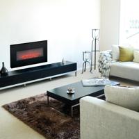 Decoratieve elektrische wandhaard Classic Fire Memphis Zwart 1800 W 66 x 13 x 46 cm - thumbnail