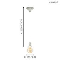 Eglo Landelijke hanglampYorth pendel vintage wit - 32533 - thumbnail