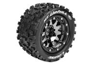 Louise MT-Uphill - MFT 1/10 banden op 2.8" bead-lock velgen black/chrome - 1/2" Offset - Hex 12mm - thumbnail