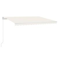 Luifel handmatig uittrekbaar 400x350 cm crèmekleurig - thumbnail