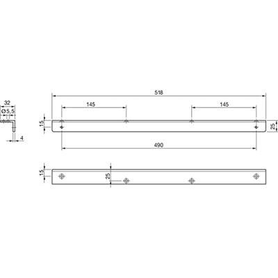 Dorma hoekconsole G-N XEA v. deurdranger TS98 XEA zilv. P600