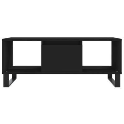 Salontafel 90x50x36,5 cm bewerkt hout zwart