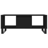 Salontafel 90x50x36,5 cm bewerkt hout zwart - thumbnail