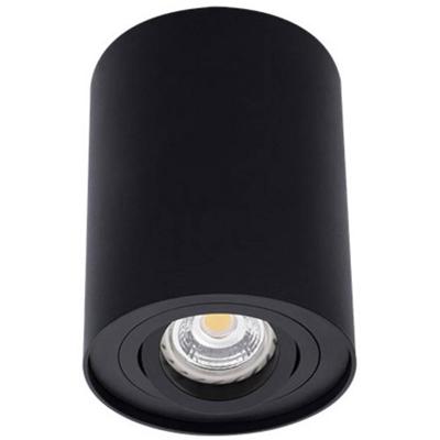 Opbouwspot rond - Bord1 - Zwart - Kantelbaar - Ø95x125mm Opbouwspot rond - Bord1 - Zwart - Kantelbaar - Ø95x125mm