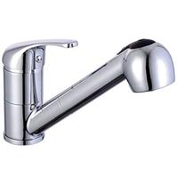 SUPRA ééngreepsmengkraan keuken met uittrekbare sproeier, chroom uittrekbare, omstelbare sproeier, 2 functies en met antikalk nozzles 90° draaibereik keramische schijven geluidsarme, verwissel - thumbnail