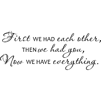 First we had - Muursticker First we had - Muursticker