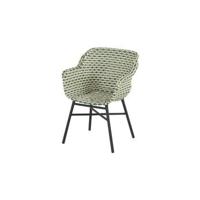 Hartman Tuinstoel 'Delphine' Wicker, kleur Groen - thumbnail