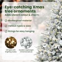 VidaXL Artificial pre-lit kerstboom met ballenset groen 150 cm - thumbnail