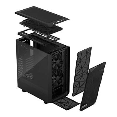 Fractal Design Meshify 2 Compact Light Tempered Glass midi tower behuizing Fractal Design Meshify 2 Compact Light Tempered Glass midi tower behuizing