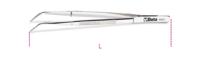 Beta Pincet met gebogen smalle gegroefde bekken en geleider vervaardigd uit roestvast staal gepolijste uitvoering 993 145 - 009930001 - thumbnail