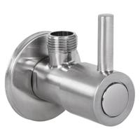 Hoekstopkraan Differnz Met Rozet 1/2x3/8 mm Mat Chroom Differnz - thumbnail