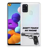 Samsung Galaxy A21s Silicone-hoesje Pistol DTMP - thumbnail