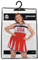 USA Cheerleader outfit dames - thumbnail