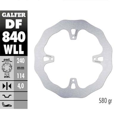 GALFER golf remschijf "df840 wave rotor df840 wll offroad rigid muddy
