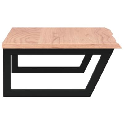 Badkamer wandschap staal en massief eikenhout