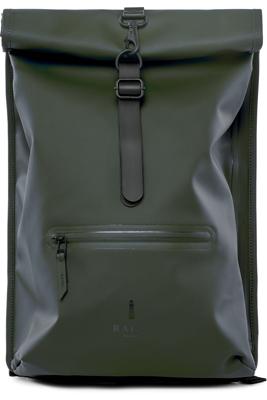 Rains Rolltop Rucksack - Green Rains Rolltop Rucksack - Green