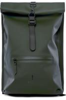 Rains  Rolltop Rucksack - Green - thumbnail