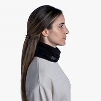 Buff Merino Lightweight Nekwarmer Black one size - thumbnail