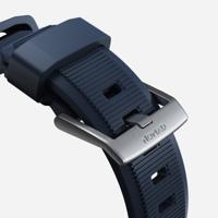 Nomad Rugged Strap Apple Watch (Ultra) 42mm / 44mm / 45mm / 49mm Atlantic Blue Connector Silver - thumbnail