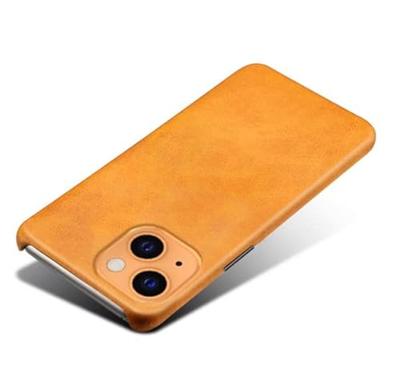 Casecentive Leren Back case iPhone 13 tan