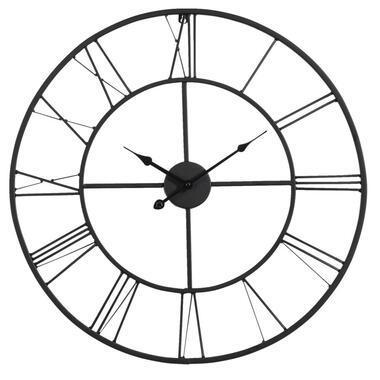 Wandklok Mitchel - zwart - Ø60 cm