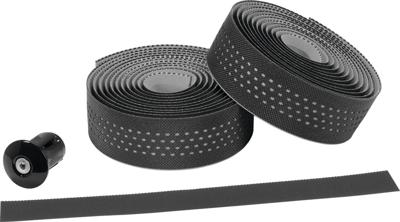 Ergotec stuurlint "san remo" bar tape "san remo"pu+gel,black/grey