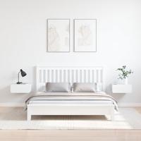 Nachtkastje 2 pcs Wit 39 x 34 x 16,5 cm Massief grenenhout - thumbnail