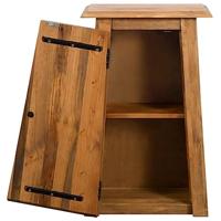 Badkamer wandkast 42x23x70 cm gerecycled massief grenenhout - thumbnail