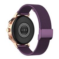 Garmin Venu 3s / Vivoactive 4s / Venu 2s / Vivomove 3s / Forerunner 255s - Milanese bandje met klemsluiting - Paars - thumbnail