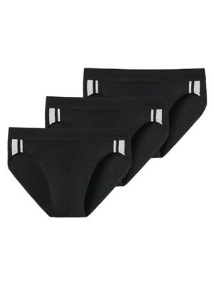 3-pack heren Rio slip 95/5 - Stripe - Hoog opgesneden heren onderbroek - Stoffen band - Biologisch katoen