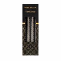 Riverdale - Dinerkaarsen Gedraaid - Set van 4 - thumbnail